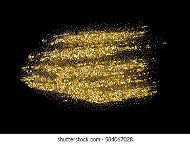 Vector Gold glitter texture. Spot gold chic