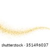 gold dust isolated