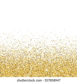 Vector gold glittering abstract background