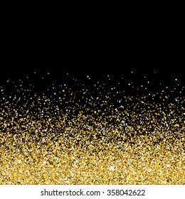 Vector gold glittering abstract background