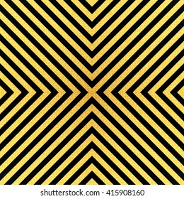 Vector gold glittering seamless lines pattern on black background. Trendy gold glitter stripe. Modern gold texture.
