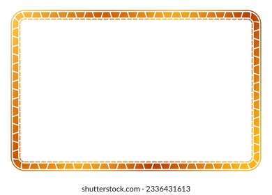 vector gold golden basic shape Frame, for certificate, placard or element design border
