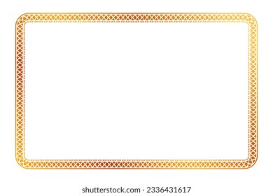 vector gold golden basic shape Frame, for certificate, placard or element design border
