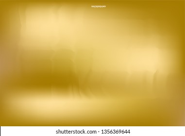 Vector of gold gradient. Gold gradient background texture metallic vector illustration for luxury frame, ribbon, banner, web, coin and label. Elegant light and shine vector template