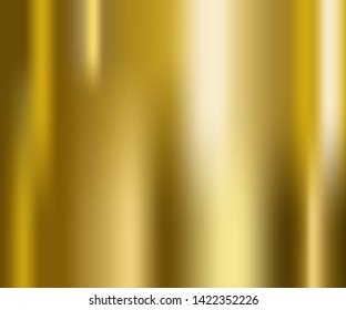 Vector of gold gradient. Gold gradient background texture metallic vector illustration for luxury frame, ribbon, banner, web, coin and label. Elegant light and shine vector template