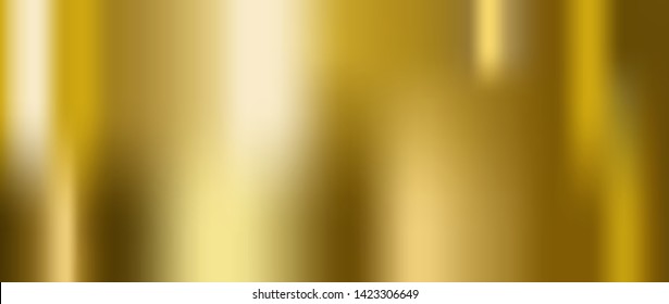 Vector of gold gradient. Gold gradient background texture metallic vector illustration for luxury frame, ribbon, banner, web, coin and label. Elegant light and shine vector template