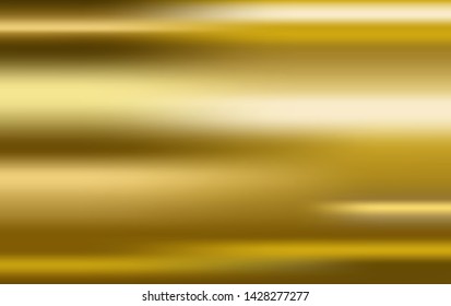 Vector of gold gradient. Gold gradient background texture metallic vector illustration for luxury frame, ribbon, banner, web, coin and label. Elegant light and shine vector template