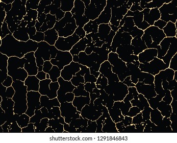 Vector gold grunge texture. Patina scratch golden elements. Trendy background for design, party, invitation, web, banner, birthday, wedding card. 