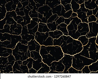 Vector gold grunge texture. Patina scratch golden elements. Trendy background for design, party, invitation, web, banner, birthday, wedding card. 
