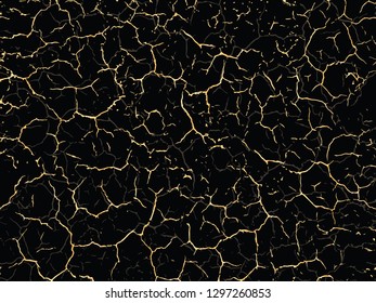 Vector gold grunge texture. Patina scratch golden elements. Trendy background for design, party, invitation, web, banner, birthday, wedding card. 