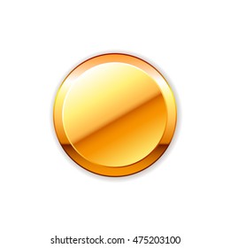 Vector gold label / button