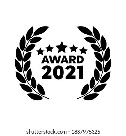 Laurel de oro vectorial. Laurel fue galardonado con corona azul y cinta dorada. Señales de premio con corona laurel 