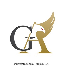 Vector Gold Letter G A Eagle Consulting Logo