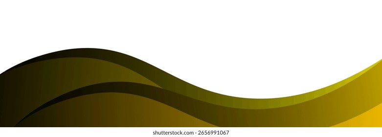 Elemento de curva de plano de fundo de linha de ouro vetorial com espaço em branco para design de texto e mensagem, camadas sobrepostas, vetor