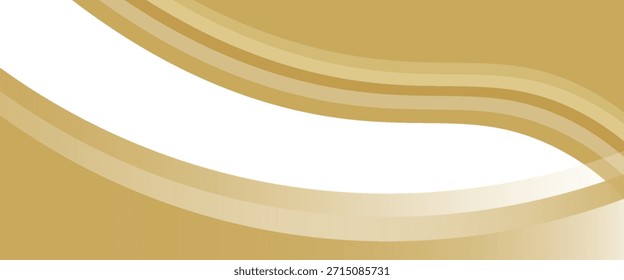Vector gold line background curve element with white space for text and message design,Eps10