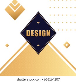 Vector gold luxury abstract background design. Modern template for banner, flyer, card, invitations, brochure and poster element for party and event with sparkles, golden glitter