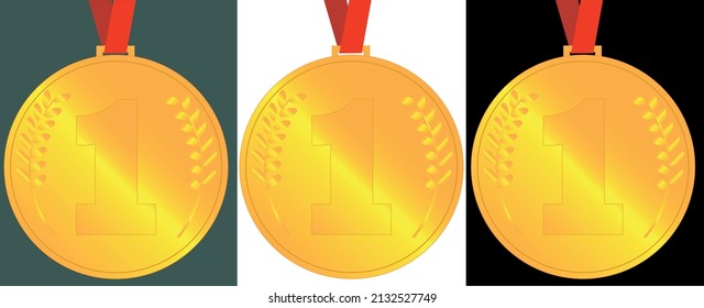 Vectorgoldene Medaille Nr. 1 für Computerspiele