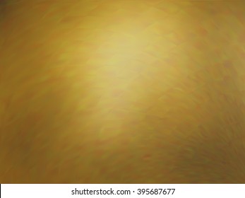 Vector gold metal effect with blurred multicolor particles. Abstract background with iridescent mesh gradient. Visual illusion of golden metal surface. Background for Christmas or party themes