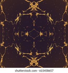vector gold monochrome mirrored hand drawn ebru paper marbling liquid paint artwork decoration texture background