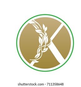 Vector Gold Nature Leaf Park Letter X Logo