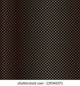 Vector gold net on black background