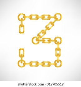 Vector Gold Number 3 Isolated on White Background