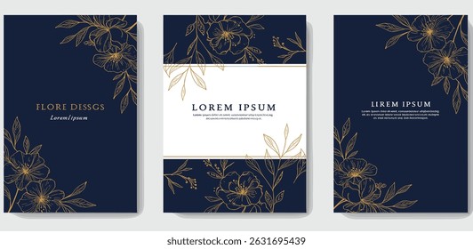 Oro de Vector en patrón abstracto de la onda de la línea blanca, fondo elegante del diseño lujoso, Anuncio dinámico de la curva de flujo