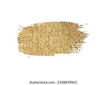 Vector gold paint smear stroke stain. Abstract gold glittering textured art illustration,  brush stroke  design element.