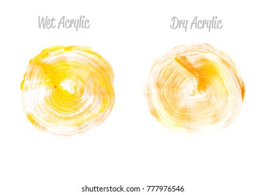 Vector gold paint smear stroke stain set. Abstract gold glittering textured art illustration. Gold Texture Paint Stain Illustration. Hand drawn brush strokes vector design elements. Acrilyc strokes.
