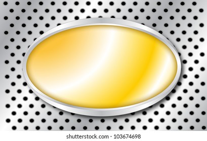 vector Gold plaque