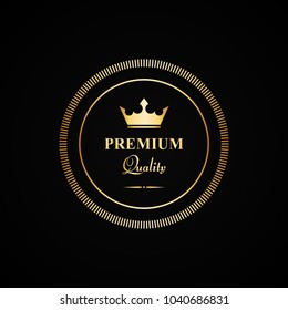 Vector gold premium quality badge