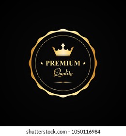 Vector gold premium quality badge