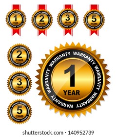 Vector gold sign, label template
