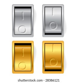 Vector gold and silver switches