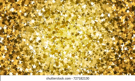 Vector Gold star glitter background