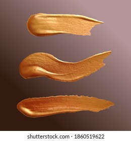 Textura de oro vectorial. Marea metálica acrílica. Abran las manadas. 