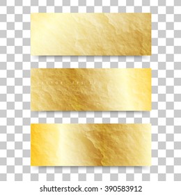 Vector Gold Texture. Vector Gold set banner 