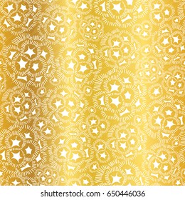 Vector gold and white abstract seaweed plant texture drawing seamless pattern background. Great for subtle, botanical, modern backgrounds, fabric, scrapbooking, packaging, invitations. 