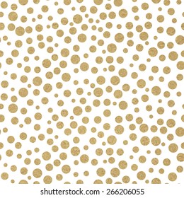 vector gold yellow textured seamless pattern thigh circle polka dots