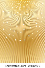 vector golden abstract background; clip-art
