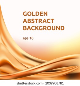Fondo abstracto vectorial de oro para el diseño de banners, tarjetas y otras cosas.