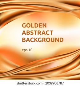 Vector golden abstract background for design of banners, cards and other things.