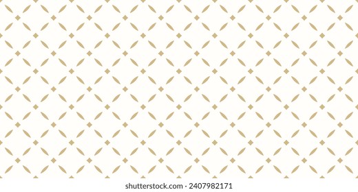 Patrón abstracto de marea dorada vectorial en estilo oriental. El lujo es mínimo. Simple ornamento gráfico. Sublime y elegante textura de oro repetido con diamantes, malla, rejilla, entramado, red