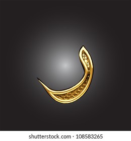 Vector golden Arabic figure