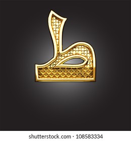 Vector golden Arabic figure