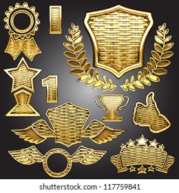 vector golden award
