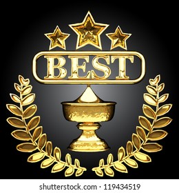 vector golden award