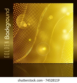 Vector Golden Background For DVD and CD