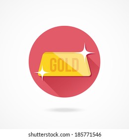 Vector Golden Bar Icon