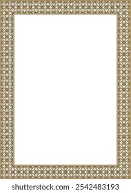 Vector golden with black Chinese rectangle, frame. Square ornaments of oriental peoples, korea, taiwan, china, hong kong, indonesia
